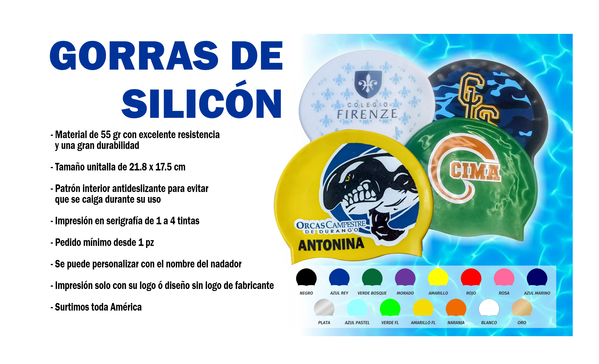 Gorra de Silicona